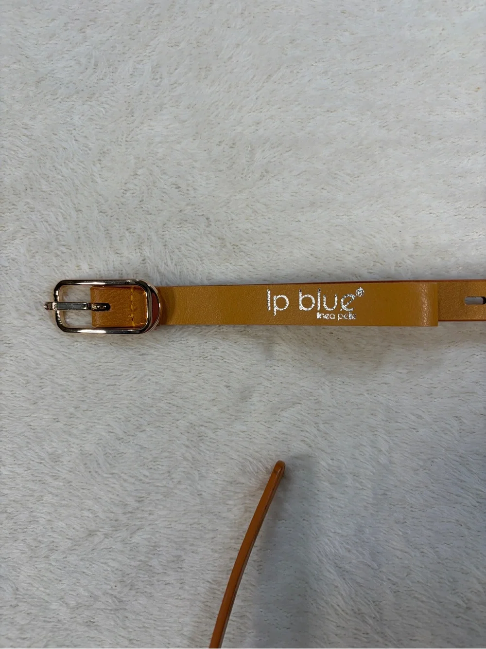 lp blue  Mustard‎ Yellow Leather Slot-Detail Belt with Gold Buckle